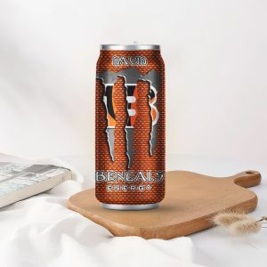Cincinnati Bengals Custom Energy Drink Style Personalized Name Can Tumbler