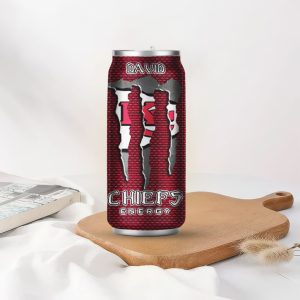 Custom Kansas City Chiefs Fan Nutrition Facts Energy Drink Tumbler