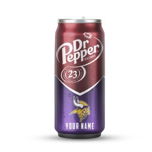 Custom Name Minnesota Vikings Dr Pepper Football Fan Drink Wrap Can Tumbler Custom Name Minnesota Vikings Dr Pepper Football Fan Drink Wrap Can Tumbler
