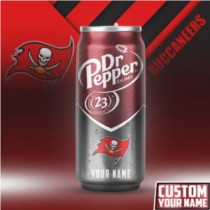Custom Tampa Bay BucCan Tumblereers Dr Pepper Style Personalized Name Can Tumbler