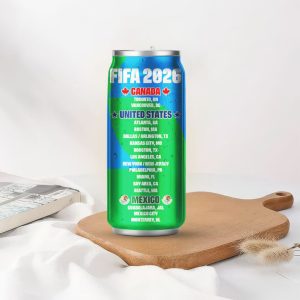 FIFA World Cup 2026 USA Canada Mexico Host Cities Commemorative Can Tumbler