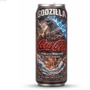 Godzilla King of the Monsters 1954 Forever Coca Cola Collector Can Tumbler