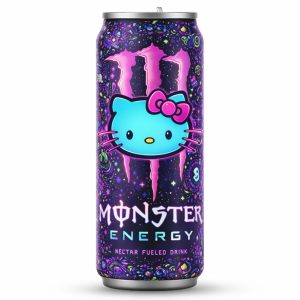 Hello Kitty x Monster Energy Galaxy Nectar Fueled Drink Can Tumbler