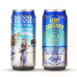 Kenny Chesney Old No. 7 Blue Beach Life Drink Can Tumbler Kenny Chesney Old No. 7 Blue Beach Life Drink Can Tumbler