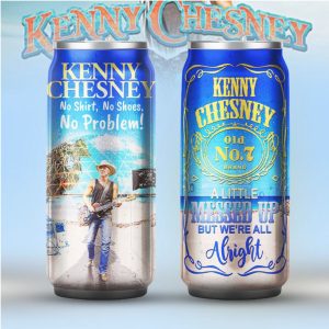 Kenny Chesney Old No. 7 Blue Beach Life Drink Can Tumbler