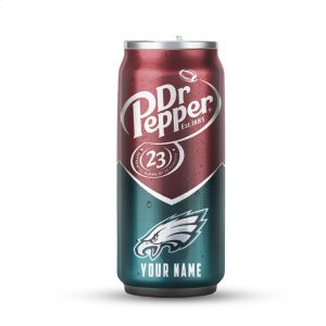 Personalize Philadelphia Eagles Dr Pepper NFL Sports Can Tumbler Skin Personalize Philadelphia Eagles Dr Pepper NFL Sports Can Tumbler Skin