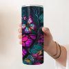 Personalized Fishing Caricature Pattern Tumbler, Custom Fisherman Hobby Gift for Dad Personalized Fishing Caricature Pattern Tumbler, Custom Fisherman Hobby Gift for Dad