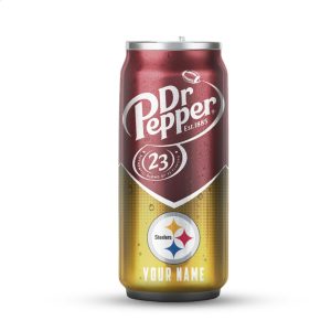 Personalized Pittsburgh Steelers Dr Pepper Style Custom Name Soda Can Tumbler Personalized Pittsburgh Steelers Dr Pepper Style Custom Name Soda Can Tumbler