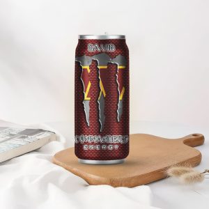 Washington Commanders Custom Energy Drink Style Personalized Name Can Tumbler