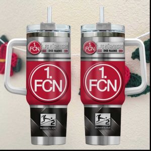 1. FC Nurnberg Personalized Bundesliga 2 Insulated Tumbler with Handle
