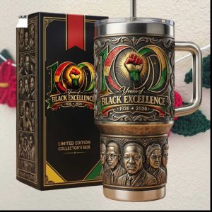 100 Years of Black Excellence 1926 2026 Commemorative Limited Edition 40oz Tumbler
