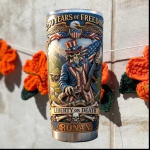 250 Years of Freedom Liberty or Death Personalized Eagle Tumbler