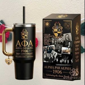 Alpha Phi Alpha 120th Anniversary 1906 2026 Tribute Gold & Black Tumbler