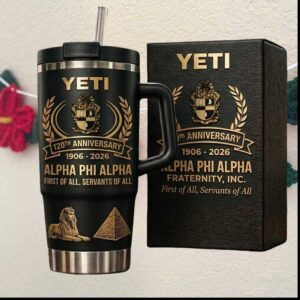 Alpha Phi Alpha Fraternity 120th Anniversary 1906 2026 Gold Crest Gifts for Men Tumbler