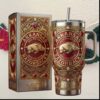Team Canada Olympic Games Maple Leaf Spirit Souvenir Gold Red Stainless Steel Insulated Tumbler Team Canada Olympic Games Maple Leaf Spirit Souvenir Gold Red Stainless Steel Insulated Tumbler