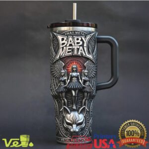 BABYMETAL Metal Resistance Fox Mask Gothic Rock Band Concert Fan Collection Stainless Steel Insulated Tumbler