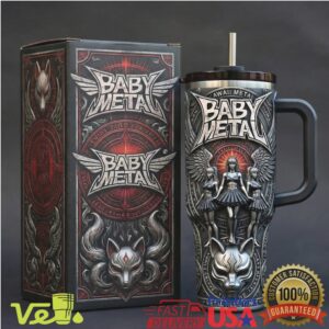 BABYMETAL Metal Resistance Fox Mask Gothic Rock Band Concert Fan Collection Stainless Steel Insulated Tumbler