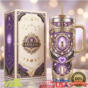 BTS Arirang World Tour You Never Walk Alone Purple K Pop Tumbler