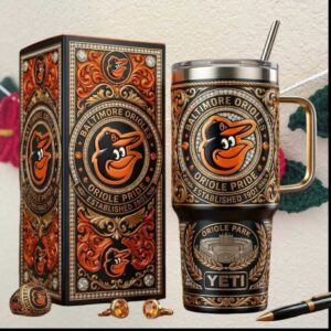 Baltimore Orioles Pride Established 1901 Oriole Park Luxury Edition MLB Baseball Fan Gift Stainless Steel Insulated Tumbler