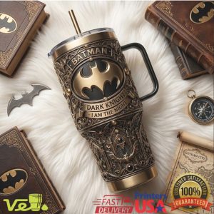 Batman Dark Knight I Am The Night DC Comics Vintage Gothic Style Tumbler