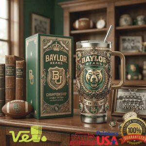 Baylor Bears Championship Legacy Edition Est 1845 Green Gold Collegiate Tumbler