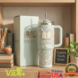 Best Teacher Ever A+ Inspire Educate Shape Future 40oz Tumbler