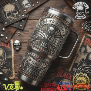Black Label Society Doom Crew Inc SDMF Heavy Metal Skull Tumbler