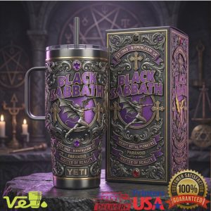Black Sabbath Paranoid 1968 Birmingham UK Heavy Metal 40oz Tumbler
