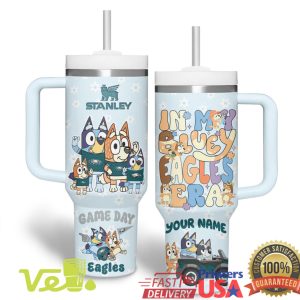 Bluey x Philadelphia Eagles In My Eagles Era Custom Name 40oz Tumbler