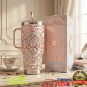 Bridgerton Diamond of the Season Regency Floral Luxury 40oz Insulated Tumbler