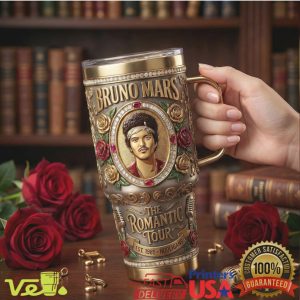 Bruno Mars The Romantic Tour 40oz Tumbler Hooligans Music Fan Tumbler