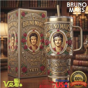 Bruno Mars The Romantic Tour 40oz Tumbler Hooligans Music Fan Tumbler
