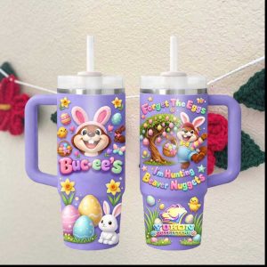 Buc ee's Easter Yukon Outfitters 40oz Tumbler I'm Hunting Beaver Nuggets