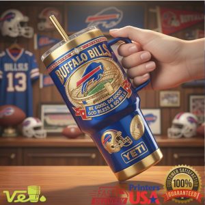 Buffalo Bills 65th Anniversary God Bless Go Bills 40oz Tumbler