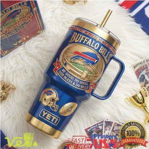Buffalo Bills 65th Anniversary God Bless Go Bills 40oz Tumbler