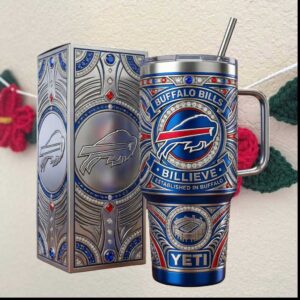 Buffalo Bills Billieve Established in Buffalo Royal Blue Luxury Fan Gift Tumbler