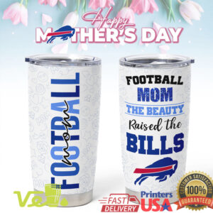 Buffalo Bills Football Mom 40oz Tumbler Mother's Day Gift for NFL Fans