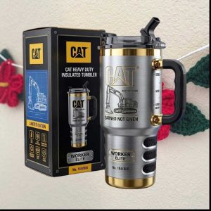CAT Heavy Duty “Earned Not Given” Worker Elite Limited Edition No. 184.800 Tumbler