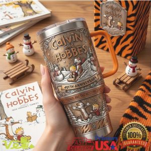 Calvin and Hobbes 40th Anniversary Friends Are Best Presents Retro Comic Fans Tumbler