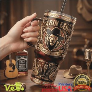 Carin León Colmillo de Leche Edicion Especial Lion Tumbler