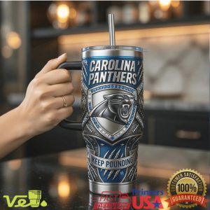 Carolina Panthers Midnight Roar Edition NFL Football Team Fan Gear Men Women Blue Tumbler