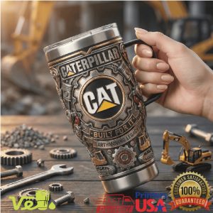 Caterpillar CAT Built For It Earthmoving Legacy 40oz Tumbler