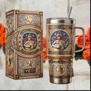 Charley Crockett Jukebox Charley Ryman Auditorium 2022 Country Music Stainless Steel Insulated Tumbler