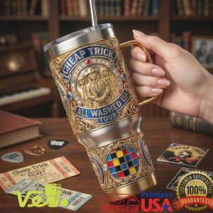 Cheap Trick All Washed Up Tour 1973 Retro Rock Band Fan Tumbler