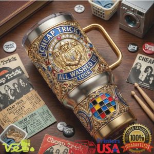 Cheap Trick All Washed Up Tour 1973 Retro Rock Band Fan Tumbler
