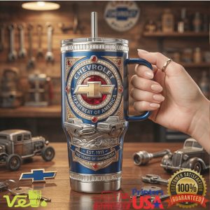 Chevrolet Heartbeat of America 100 Years of Innovation Vintage Automotive Heritage Fans Tumbler