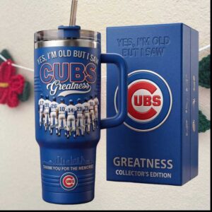 Chicago Cubs Greatness Collector's Edition Memories Blue Baseball Fan Gift Tumbler