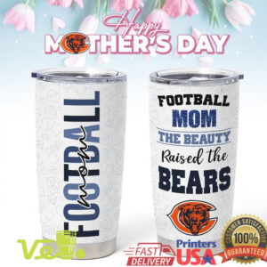 Chicago Football Mom Mother's Day Bears Navy Blue Custom Tumbler