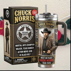 Chuck Norris Legends Series Texas Ranger Tribute 40oz Tumbler