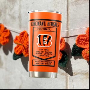 Cincinnati Bengals Football Who Dey Nation Paycor Stadium Tumbler